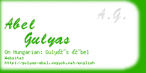 abel gulyas business card